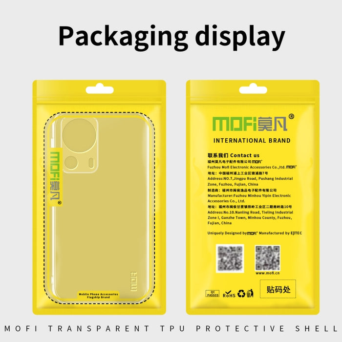 Funda de teléfono de TPU ultrafina de la serie Ming de MOFI, For Xiaomi Civi 2, For OPPO A17