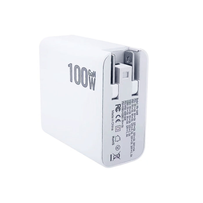 GaN 100W Dual USB + Dual USB-C/Type-C Multi Port Charger para Apple MacBook Series, US Plug, US / EU Plug, US / UK Plug, US / AU Plug, US / EU / UK Plug, US / EU / UK / AU Plug