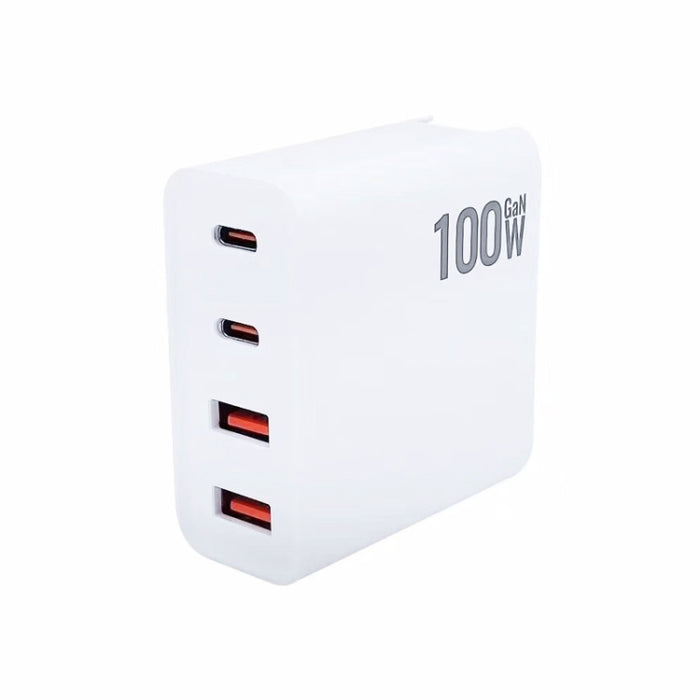 GaN 100W Dual USB + Dual USB-C/Type-C Multi Port Charger para Apple MacBook Series, US Plug, US / EU Plug, US / UK Plug, US / AU Plug, US / EU / UK Plug, US / EU / UK / AU Plug