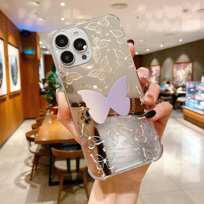 Estuche para teléfono con espejo pintado a color, For iPhone 14 Pro, For iPhone 14 Pro Max