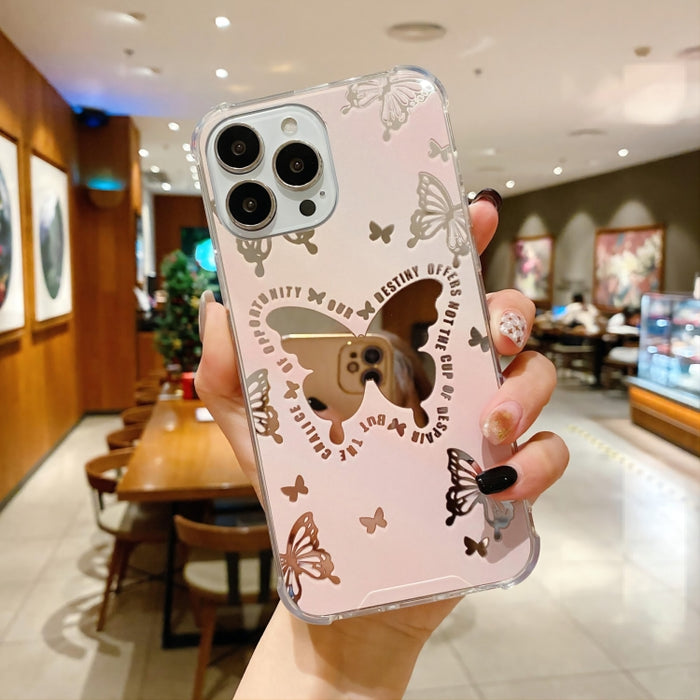 Estuche para teléfono con espejo pintado a color, For iPhone 14 Pro, For iPhone 14 Pro Max