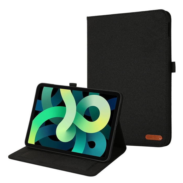 Estuche para tablet de cuero y tela con clip para tarjeta de presentación, For iPad 10th 10.9 2022