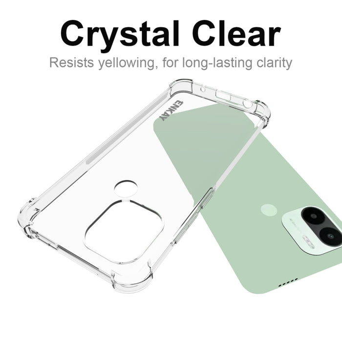 Para Xiaomi Redmi A1 + ENKAY Funda transparente para teléfono TPU a prueba de golpes, For Xiaomi Redmi A1+