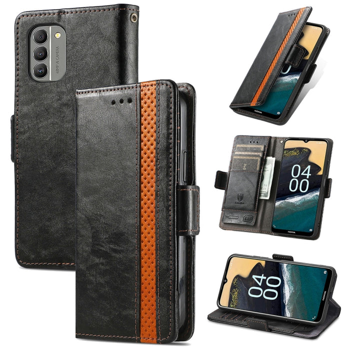 CaseNeoSplicingCaja de cuero para teléfono con doble hebilla magnética, For Huawei Nova 10 Pro, For Huawei  Nova 10, For Nokia G400, For Sony Xperia 5 IV, For Xiaomi Redmi Note 11T, For Xiaomi 12T / Redmi K50 Ultra