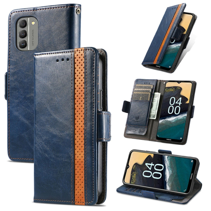 CaseNeoSplicingCaja de cuero para teléfono con doble hebilla magnética, For Huawei Nova 10 Pro, For Huawei  Nova 10, For Nokia G400, For Sony Xperia 5 IV, For Xiaomi Redmi Note 11T, For Xiaomi 12T / Redmi K50 Ultra