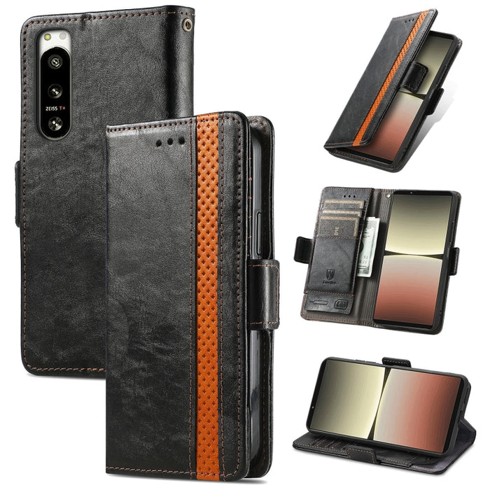 CaseNeoSplicingCaja de cuero para teléfono con doble hebilla magnética, For Huawei Nova 10 Pro, For Huawei  Nova 10, For Nokia G400, For Sony Xperia 5 IV, For Xiaomi Redmi Note 11T, For Xiaomi 12T / Redmi K50 Ultra