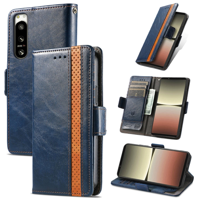 CaseNeoSplicingCaja de cuero para teléfono con doble hebilla magnética, For Huawei Nova 10 Pro, For Huawei  Nova 10, For Nokia G400, For Sony Xperia 5 IV, For Xiaomi Redmi Note 11T, For Xiaomi 12T / Redmi K50 Ultra