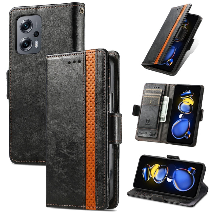 CaseNeoSplicingCaja de cuero para teléfono con doble hebilla magnética, For Huawei Nova 10 Pro, For Huawei  Nova 10, For Nokia G400, For Sony Xperia 5 IV, For Xiaomi Redmi Note 11T, For Xiaomi 12T / Redmi K50 Ultra