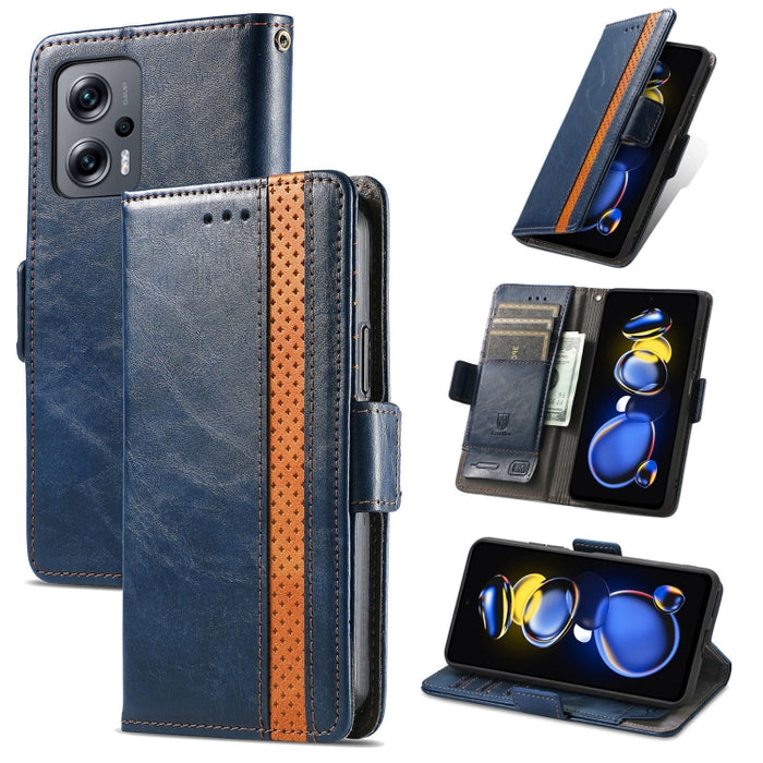 CaseNeoSplicingCaja de cuero para teléfono con doble hebilla magnética, For Huawei Nova 10 Pro, For Huawei  Nova 10, For Nokia G400, For Sony Xperia 5 IV, For Xiaomi Redmi Note 11T, For Xiaomi 12T / Redmi K50 Ultra