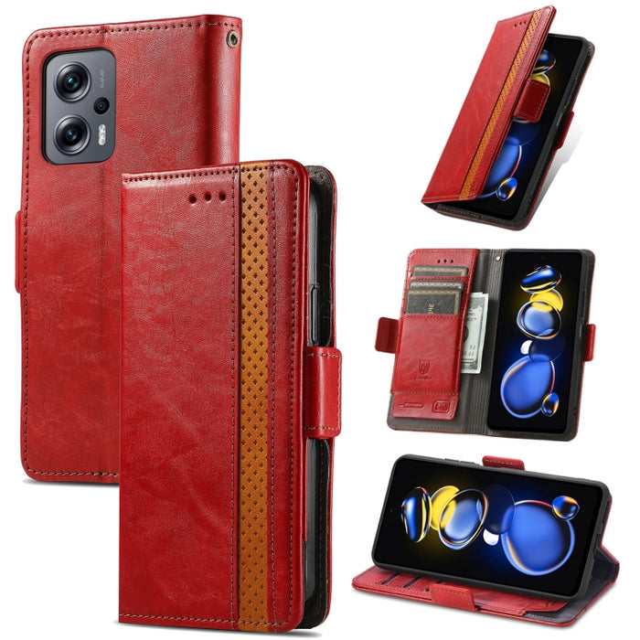 CaseNeoSplicingCaja de cuero para teléfono con doble hebilla magnética, For Huawei Nova 10 Pro, For Huawei  Nova 10, For Nokia G400, For Sony Xperia 5 IV, For Xiaomi Redmi Note 11T, For Xiaomi 12T / Redmi K50 Ultra