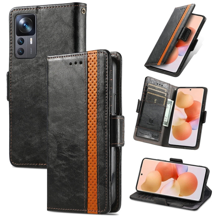 CaseNeoSplicingCaja de cuero para teléfono con doble hebilla magnética, For Huawei Nova 10 Pro, For Huawei  Nova 10, For Nokia G400, For Sony Xperia 5 IV, For Xiaomi Redmi Note 11T, For Xiaomi 12T / Redmi K50 Ultra