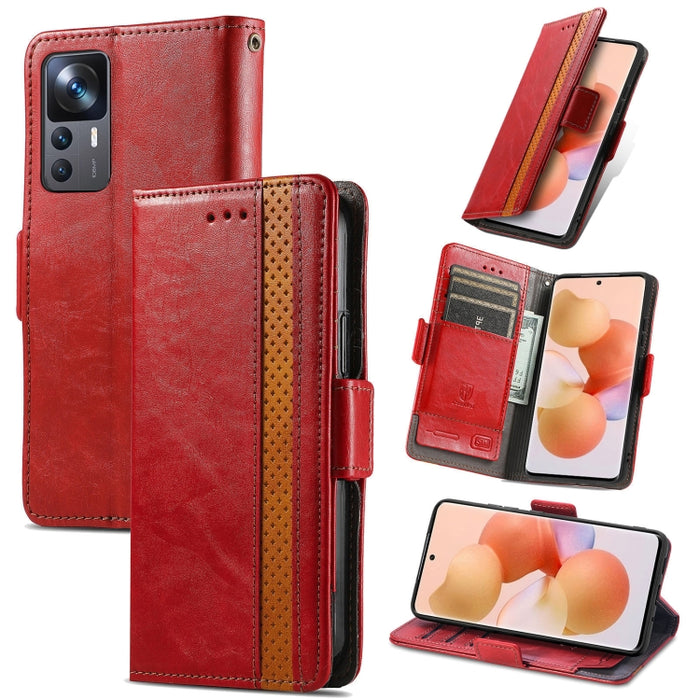 CaseNeoSplicingCaja de cuero para teléfono con doble hebilla magnética, For Huawei Nova 10 Pro, For Huawei  Nova 10, For Nokia G400, For Sony Xperia 5 IV, For Xiaomi Redmi Note 11T, For Xiaomi 12T / Redmi K50 Ultra