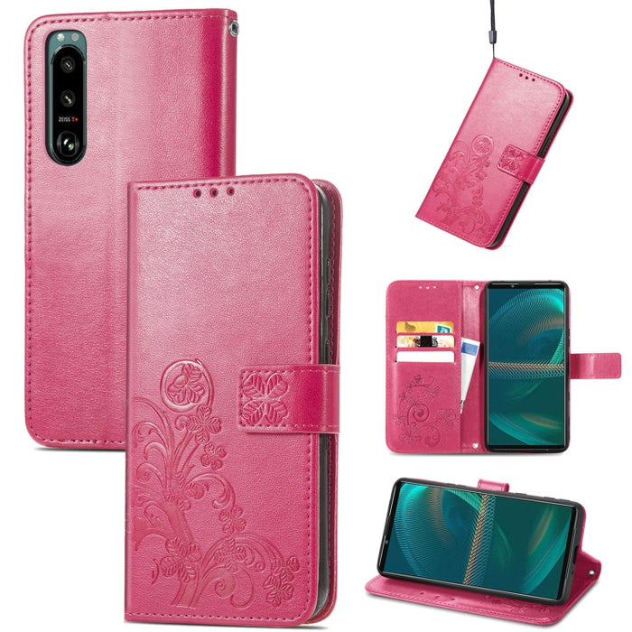 Estuche para teléfono de cuero con hebilla en relieve con cierre de cuatro hojas, For Samsung Galaxy S23 5G, For Samsung Galaxy S23+ 5G, For Samsung Galaxy S23 Ultra 5G, For Sony Xperia 5 IV, For Xiaomi Redmi A1, For Xiaomi Redmi Note 11T              ...