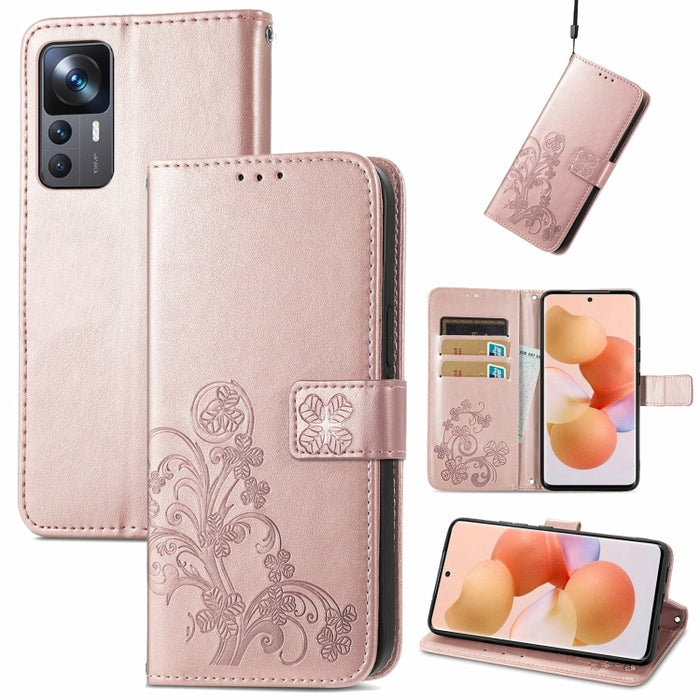 Estuche para teléfono de cuero con hebilla en relieve con cierre de cuatro hojas, For Samsung Galaxy S23 5G, For Samsung Galaxy S23+ 5G, For Samsung Galaxy S23 Ultra 5G, For Sony Xperia 5 IV, For Xiaomi Redmi A1, For Xiaomi Redmi Note 11T              ...