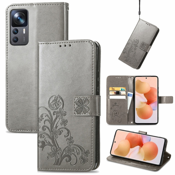 Estuche para teléfono de cuero con hebilla en relieve con cierre de cuatro hojas, For Samsung Galaxy S23 5G, For Samsung Galaxy S23+ 5G, For Samsung Galaxy S23 Ultra 5G, For Sony Xperia 5 IV, For Xiaomi Redmi A1, For Xiaomi Redmi Note 11T              ...
