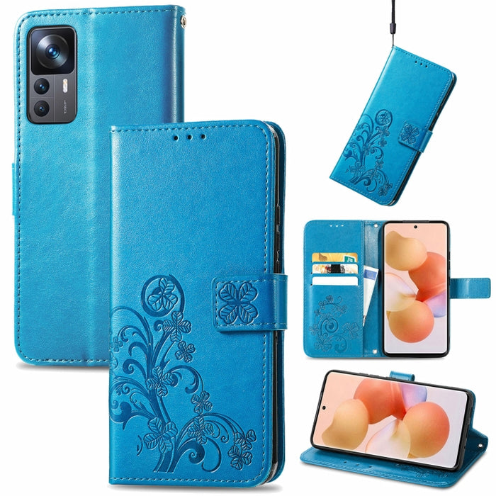 Estuche para teléfono de cuero con hebilla en relieve con cierre de cuatro hojas, For Samsung Galaxy S23 5G, For Samsung Galaxy S23+ 5G, For Samsung Galaxy S23 Ultra 5G, For Sony Xperia 5 IV, For Xiaomi Redmi A1, For Xiaomi Redmi Note 11T              ...