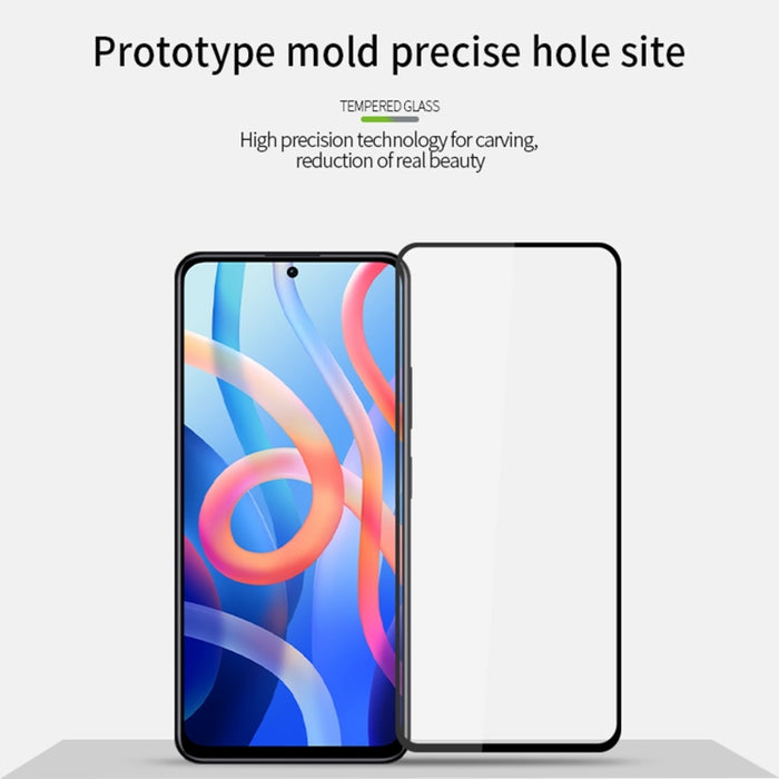 Película de vidrio templado de pantalla completa MOFI 9H 2.5D, For Xiaomi Redmi Note12, For Xiaomi Redmi Note 12 China Pro / Note 12 China Pro+
