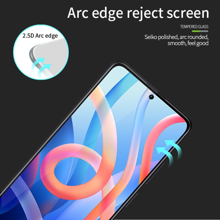 Película de vidrio templado de pantalla completa MOFI 9H 2.5D, For Xiaomi Redmi Note12, For Xiaomi Redmi Note 12 China Pro / Note 12 China Pro+