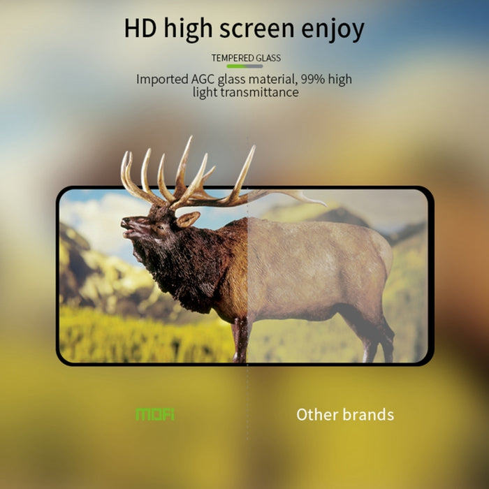 Película de vidrio templado de pantalla completa MOFI 9H 2.5D, For Xiaomi Redmi Note12, For Xiaomi Redmi Note 12 China Pro / Note 12 China Pro+