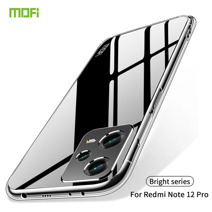 Funda de teléfono de TPU ultrafina de la serie Ming de MOFI, For XiaomiRedmi Note 12 Pro 5G China, For Xiaomi Redmi Note 12 Pro+ China, For Xiaomi Redmi A1+