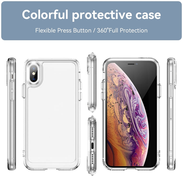 Para iPhone X / XS Candy Series Funda de teléfono TPU, For iPhone X / XS