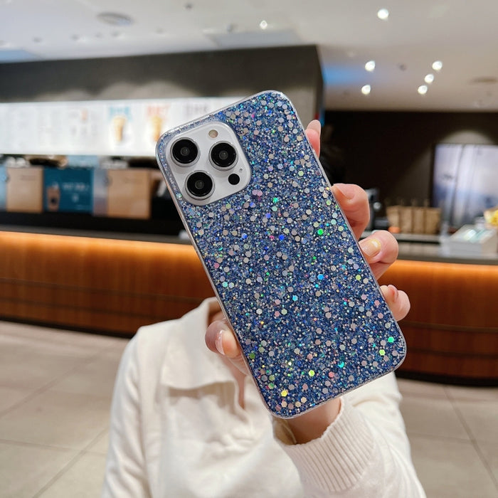 Estuche para teléfono TPU con epoxi y lentejuelas brillantes, For iPhone 11 Pro, For iPhone 11