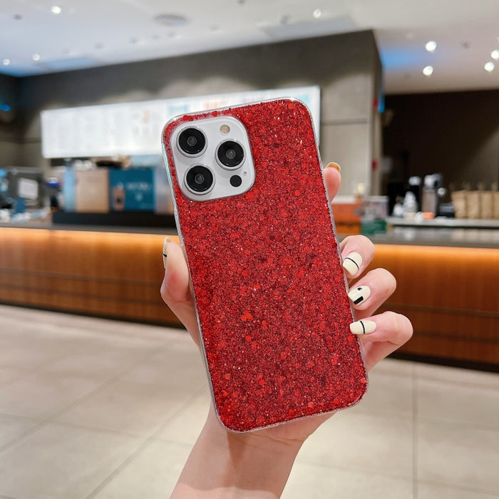 Estuche para teléfono TPU con epoxi y lentejuelas brillantes, For iPhone 11 Pro, For iPhone 11