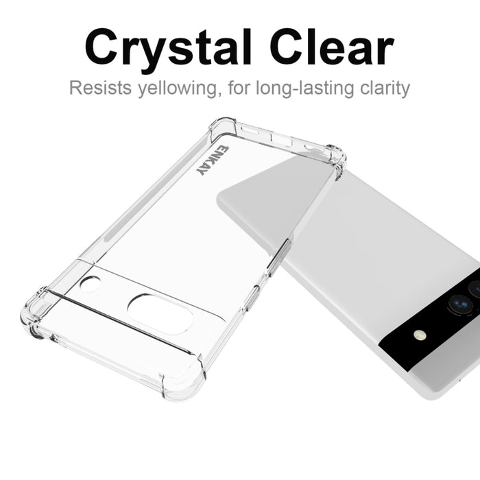 Para Google Pixel 7A ENKAY Hat-Prince Clear TPU Funda para teléfono a prueba de golpes, For Google Pixel 7A
