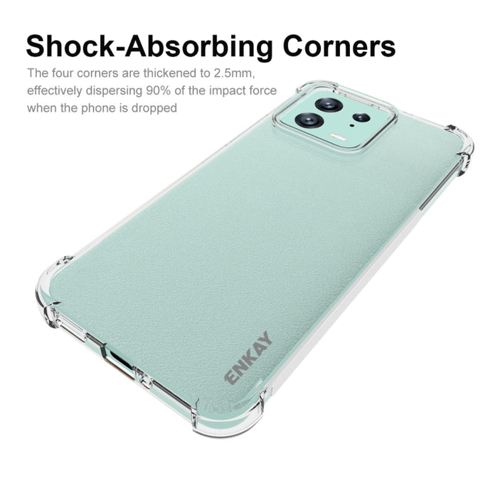 ENKAY Hat-Prince Clear TPU Estuche para teléfono a prueba de golpes, For Xiaomi 13, For Xiaomi 13 Pro