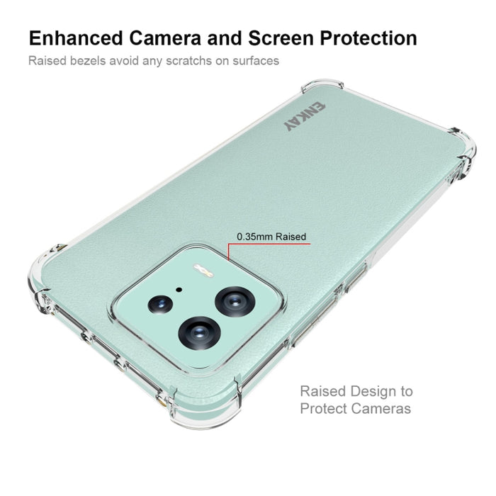 ENKAY Hat-Prince Clear TPU Estuche para teléfono a prueba de golpes, For Xiaomi 13, For Xiaomi 13 Pro