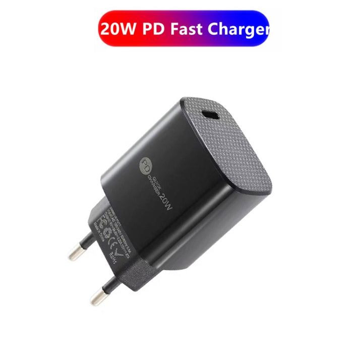 Cargador rápido PD11 Mini Single Port PD3.0 USB-C / Type-C 20W para iPhone / iPad Series, enchufe de la UE, EU Plug