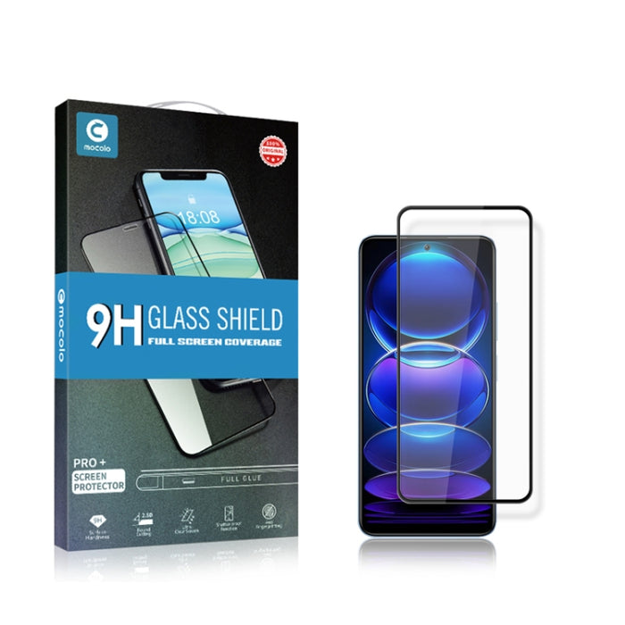 Para Xiaomi Redmi Note 12 mocolo 2.5D Película completa de vidrio templado con pegamento completo, For Xiaomi Redmi Note 12 China