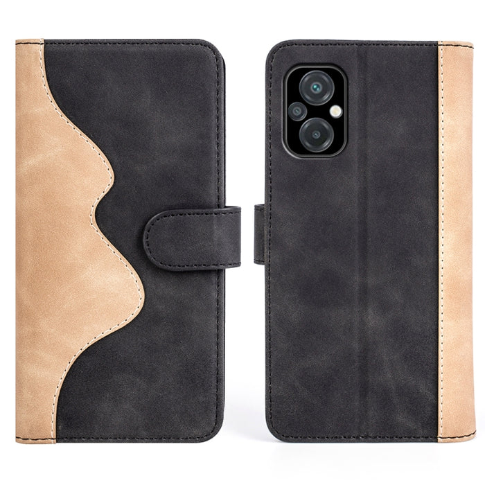Para Xiaomi Poco M5 4G Costura Horizontal Flip Funda de cuero para teléfono, For Xiaomi Poco M5 4G