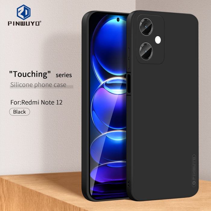 PINWUYO Sense Series Funda de teléfono de silicona líquida TPU, For Xiaomi Redmi Note 12 China, For Xiaomi Redmi Note 12 Pro 5G China, For Xiaomi Redmi Note 12 Pro+ China/Note12 Explorer