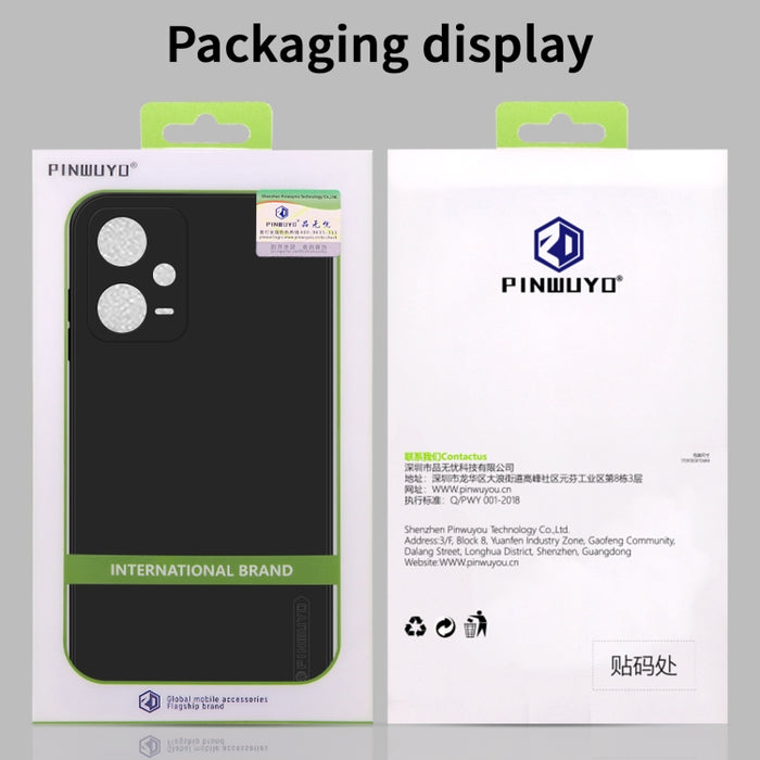 PINWUYO Sense Series Funda de teléfono de silicona líquida TPU, For Xiaomi Redmi Note 12 China, For Xiaomi Redmi Note 12 Pro 5G China, For Xiaomi Redmi Note 12 Pro+ China/Note12 Explorer