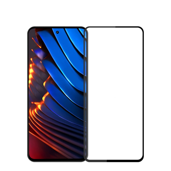 PINWUYO 9H 2.5D Película de vidrio templado de pantalla completa, For Xiaomi Poco X5 Pro