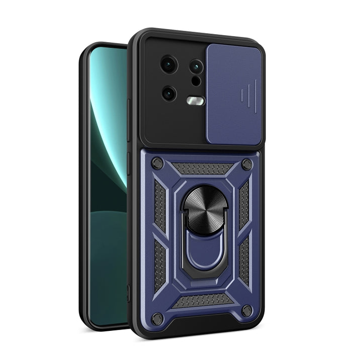 Estuche para teléfono con diseño de cubierta de cámara deslizante, For Xiaomi 13, For Xiaomi 13 Pro
