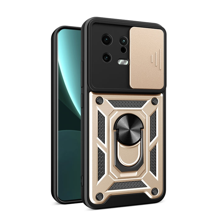 Estuche para teléfono con diseño de cubierta de cámara deslizante, For Xiaomi 13, For Xiaomi 13 Pro
