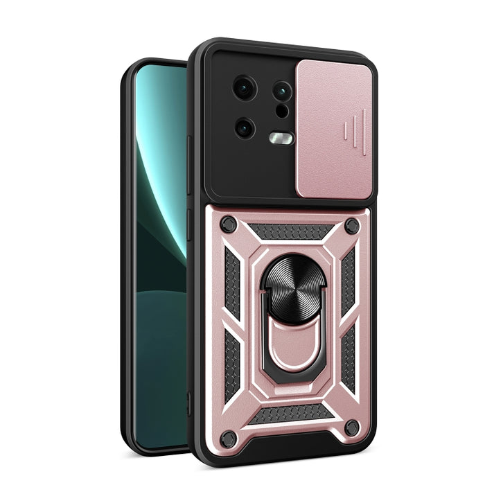 Estuche para teléfono con diseño de cubierta de cámara deslizante, For Xiaomi 13, For Xiaomi 13 Pro