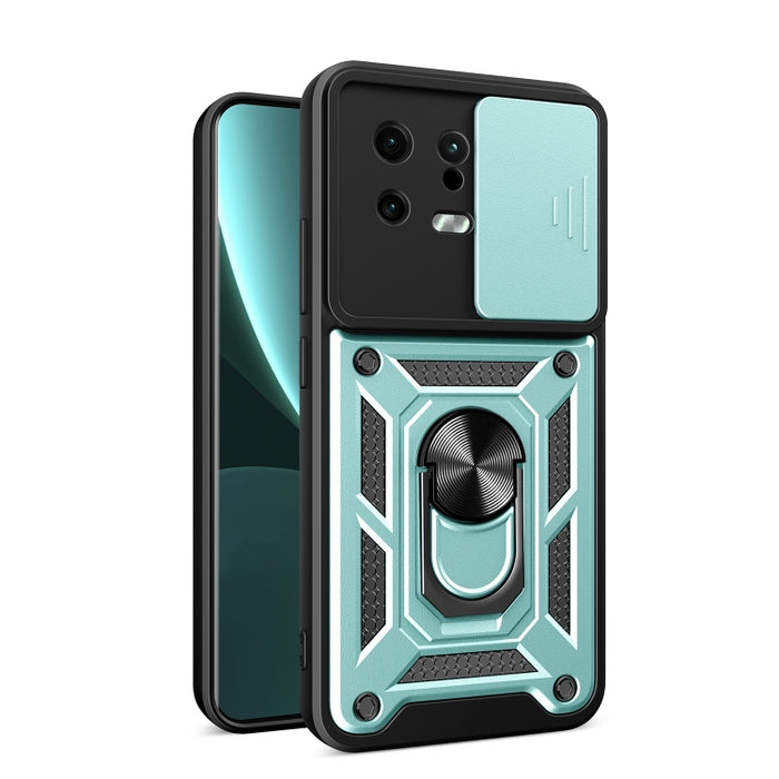 Estuche para teléfono con diseño de cubierta de cámara deslizante, For Xiaomi 13, For Xiaomi 13 Pro