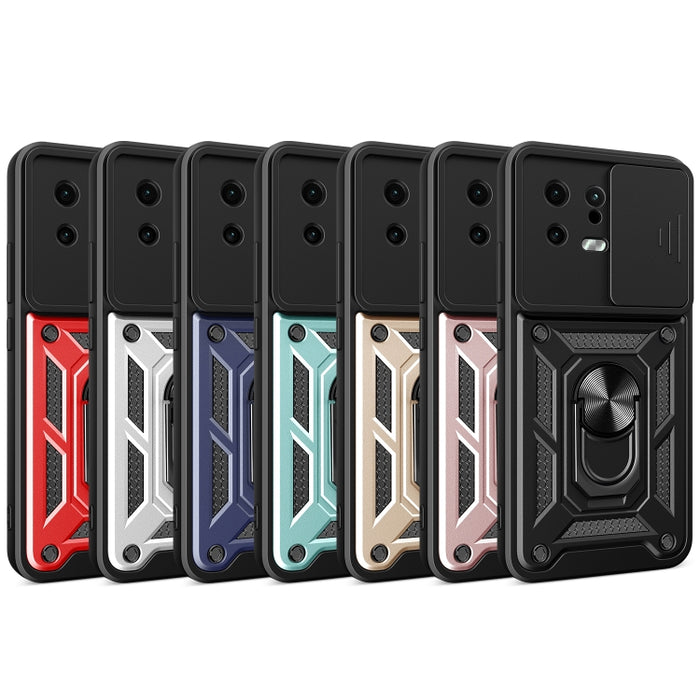 Estuche para teléfono con diseño de cubierta de cámara deslizante, For Xiaomi 13, For Xiaomi 13 Pro