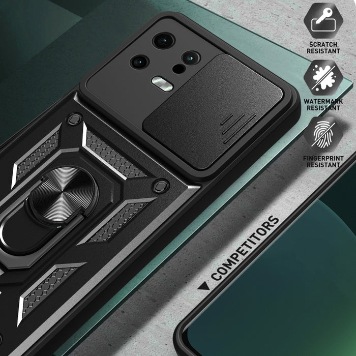 Estuche para teléfono con diseño de cubierta de cámara deslizante, For Xiaomi 13, For Xiaomi 13 Pro