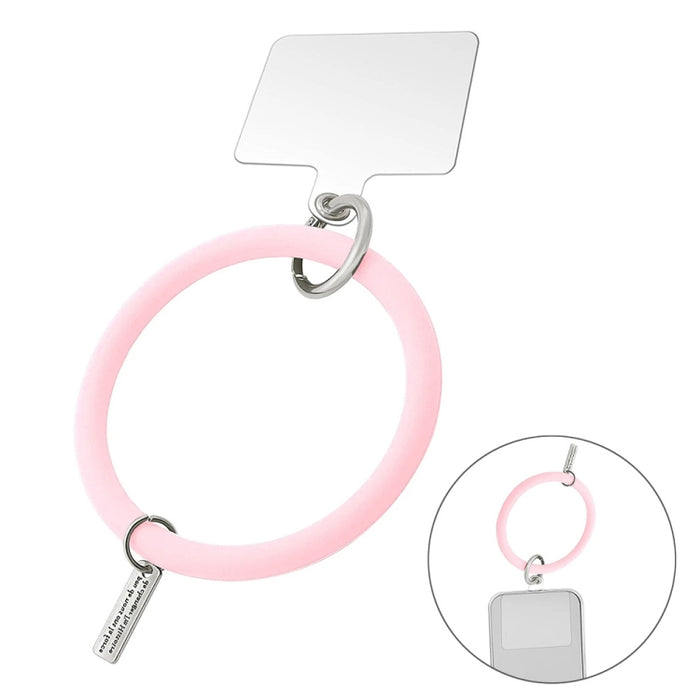 JUNSUNMAY, pulsera de silicona, correa de cordón para teléfono móvil, cuerda de muñeca antipérdida, Universal para funda de teléfono