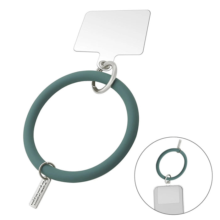 JUNSUNMAY, pulsera de silicona, correa de cordón para teléfono móvil, cuerda de muñeca antipérdida, Universal para funda de teléfono