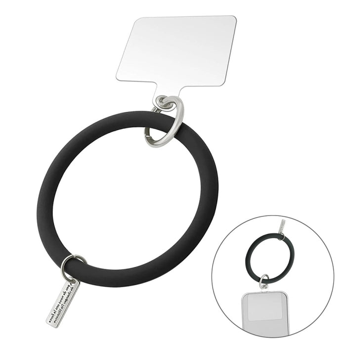 JUNSUNMAY, pulsera de silicona, correa de cordón para teléfono móvil, cuerda de muñeca antipérdida, Universal para funda de teléfono