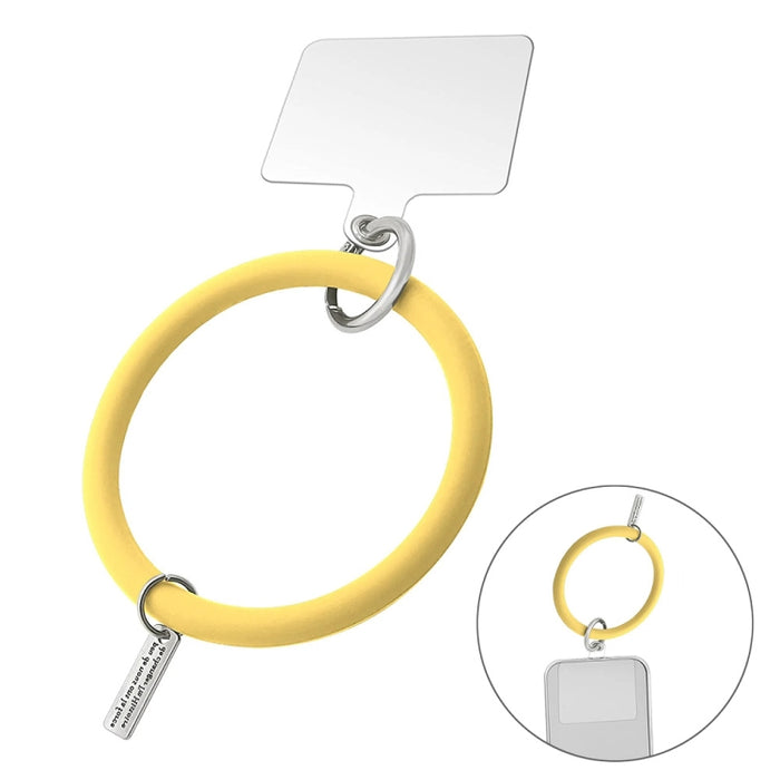 JUNSUNMAY, pulsera de silicona, correa de cordón para teléfono móvil, cuerda de muñeca antipérdida, Universal para funda de teléfono
