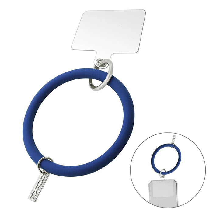 JUNSUNMAY, pulsera de silicona, correa de cordón para teléfono móvil, cuerda de muñeca antipérdida, Universal para funda de teléfono