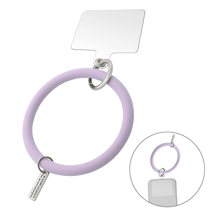 JUNSUNMAY, pulsera de silicona, correa de cordón para teléfono móvil, cuerda de muñeca antipérdida, Universal para funda de teléfono