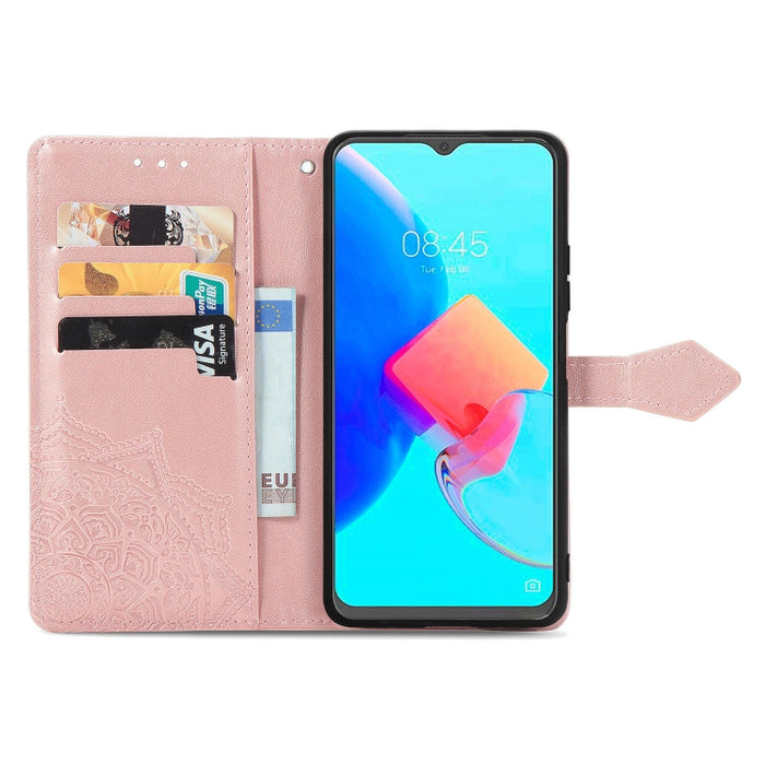 Estuche para teléfono de cuero en relieve Mandala Flower, For Xiaomi Poco X3 Pro, For Xiaomi Poco X4 GT, For Xiaomi Redmi Note 10S, For Asus Zenfone 9, For vivo T2X 5G, For vivo V23 5G, For vivo X80 Lite, For vivo X80 Pro