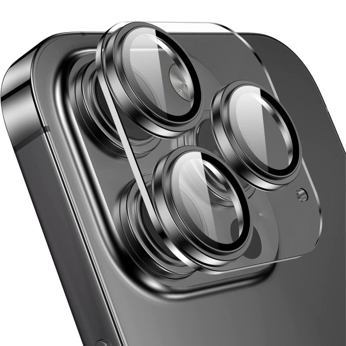 Para iPhone 14 Pro / 14 Pro Max ENKAY Hat-Prince 9H Lente de cámara trasera Película de aleación de aluminio de vidrio templado